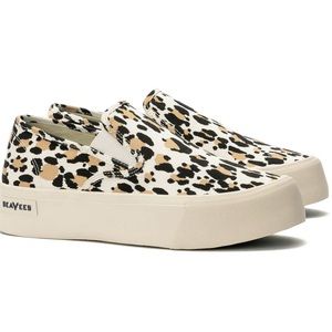 Seavees Baja Platform sneaker in Leopard